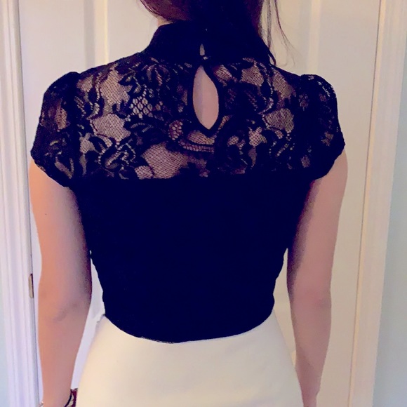 Black Lace Shirt - Picture 3 of 6